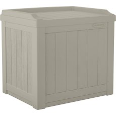 Suncast Light Taupe Storage Seat - 83 Litre Capacity - isolated