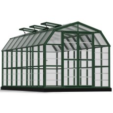 8x16 Palram Canopia Rion Clear Grand Gardener Greenhouse - isolated angle view