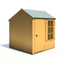 7 x 7 Shire Holt Shiplap Reverse Apex Shed - door located on the left hand side of the front width