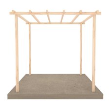 8 x 8 Shire Ivy Pergola Kit - Pressure Treated - front view