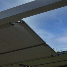 Rowlinson Florence Canopy 4m x 3m - close up of one part of roof open