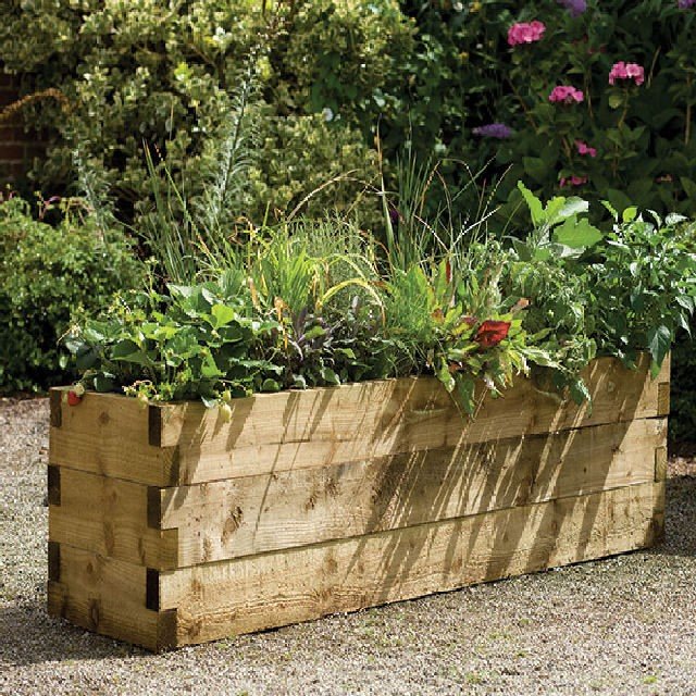 Forest Garden 6 x 2 (1.80m x 0.45m) Caledonian Trough Raised Bed
