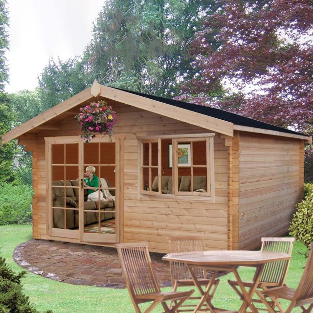 12 x 10 Shire Abbeyford Log Cabin