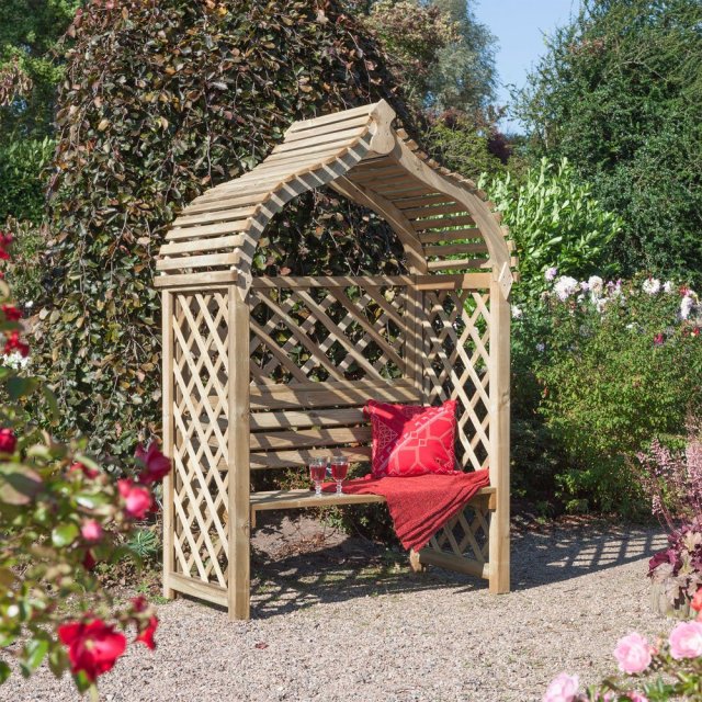 Rowlinson Jaipur Garden Arbour- insitu and angled