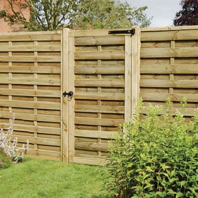 6ft High Forest Europa Plain Gate - Pressure Treated