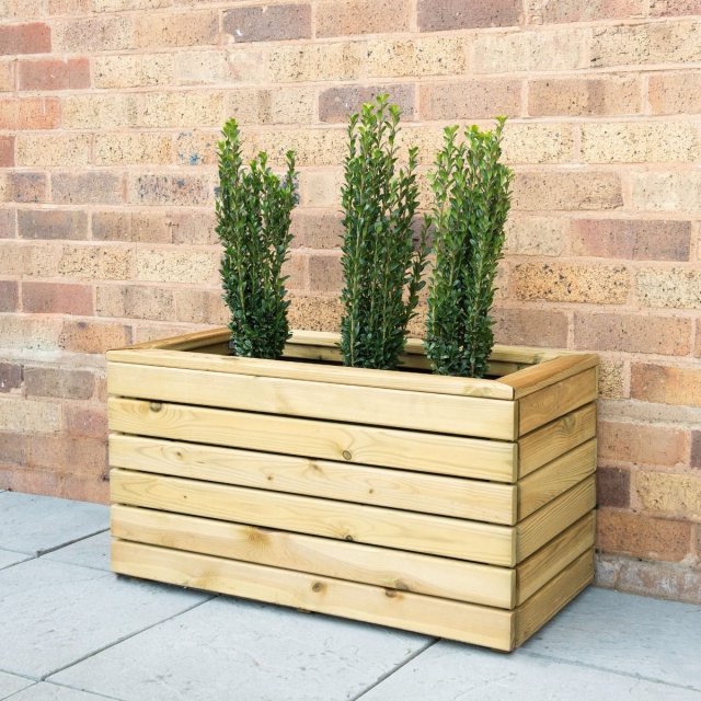 Forest Linear Planter - Double - Pressure Treated - 2ft 7in