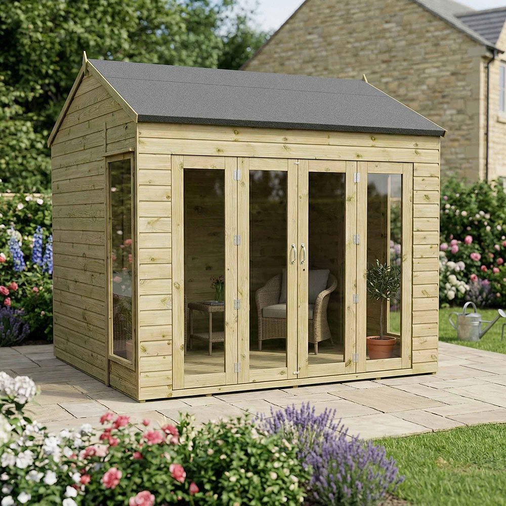 8x8 Mercia Vermont Summerhouse - elbec garden buildings