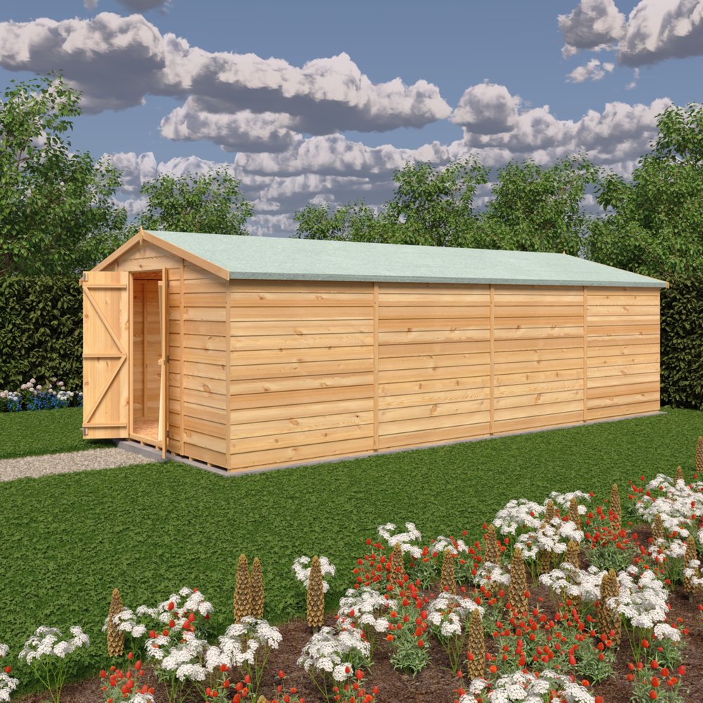 20x10 Shire Value Overlap Shed, Double Doors - Windowless - elbec