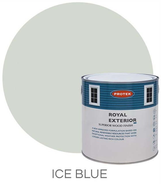 Protek Royal Exterior Paint 1 Litre Ice Blue