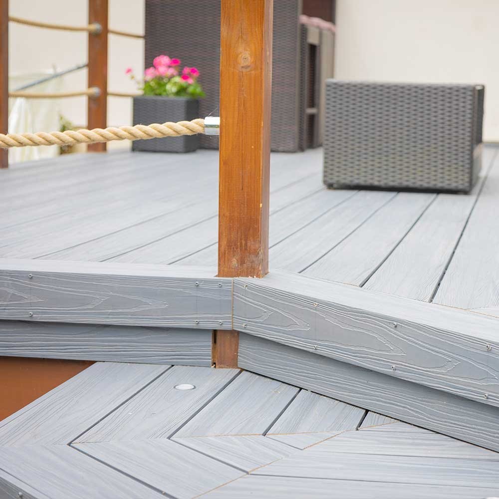 Alchemy Habitat+ Composite Decking Kit in Rydal Grey 3.0m 15 year