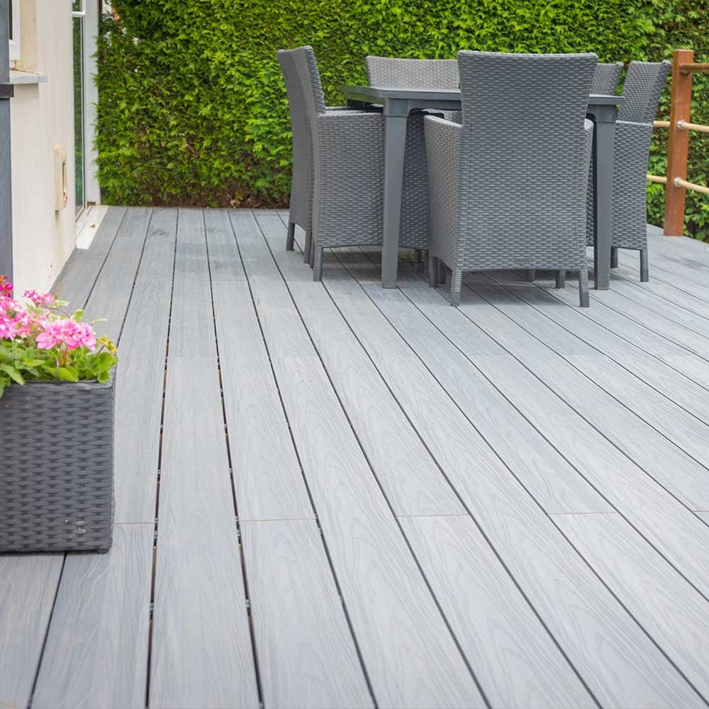 Alchemy Habitat+ Composite Decking Kit in Rydal Grey 3.0m 15 year