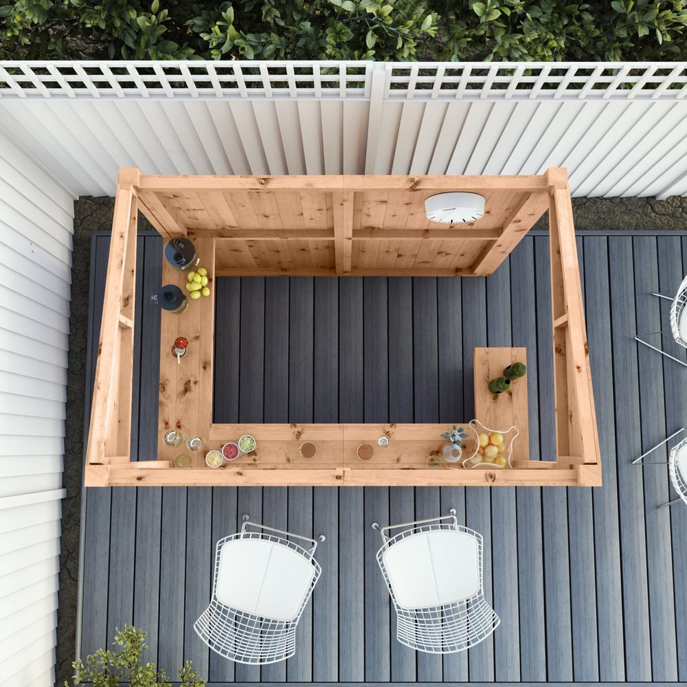 Mercia 6x4 Pressure Treated Garden Bar elbec garden buildings