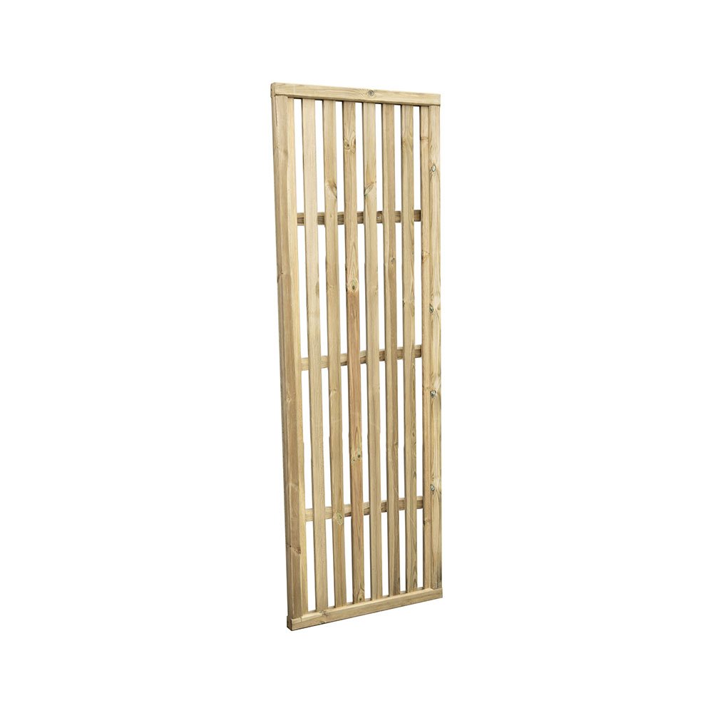 Forest View Panel Forest 6 x 2 Pressure Treated Vertical Slatted Garden Screen Panel ...