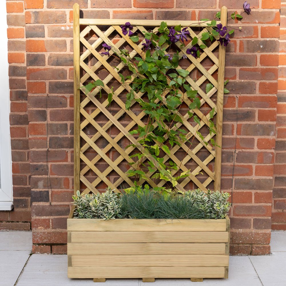 Forest trellis planter elbec garden buildings