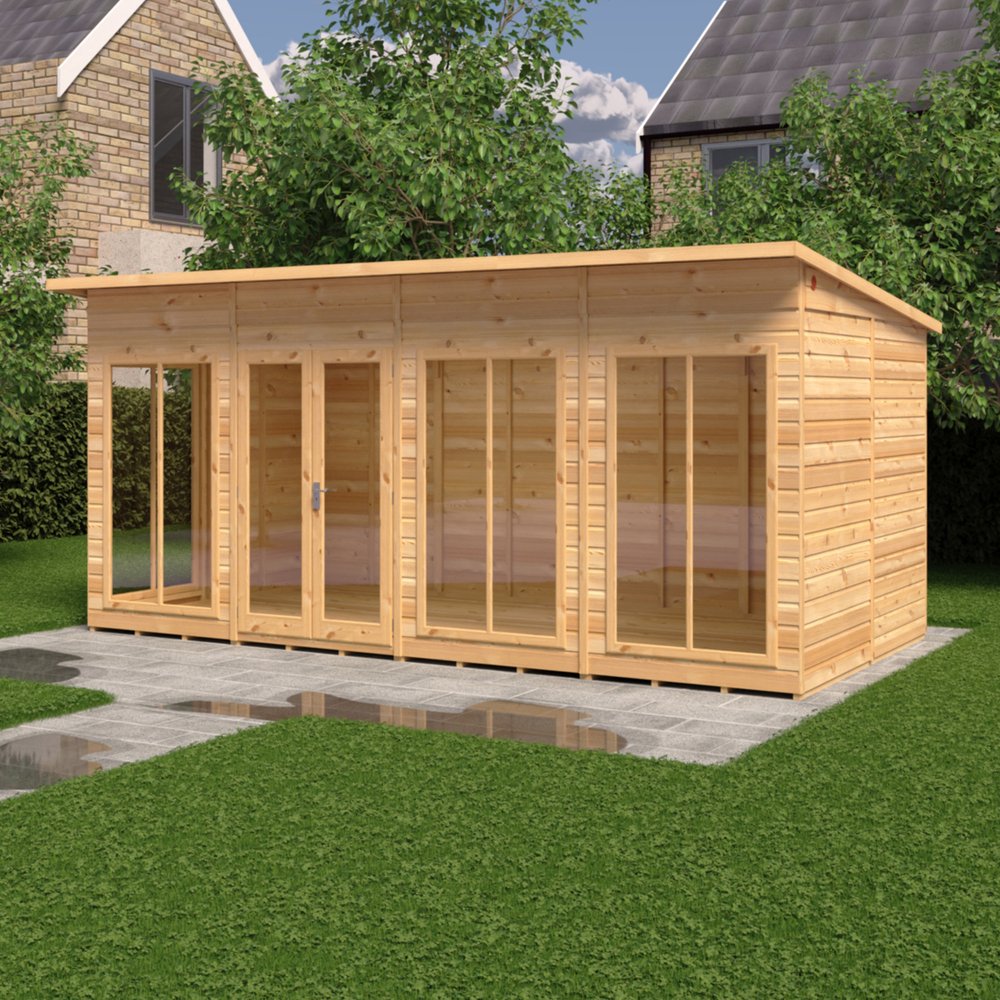 16x8 Shire Lela Summerhouse - elbec garden buildings
