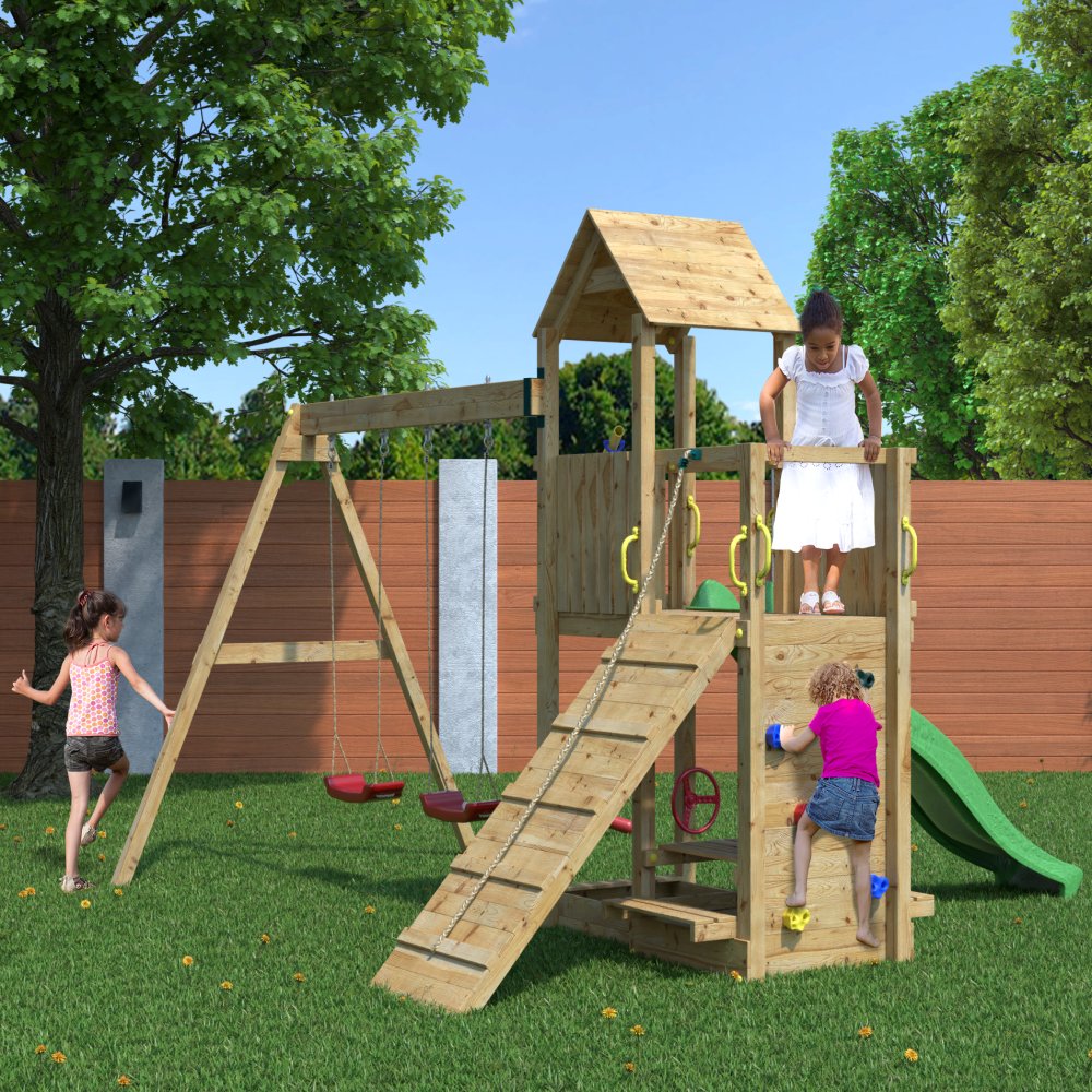 Shire Summit Seeker Climbing Frame with Double Swing Slide