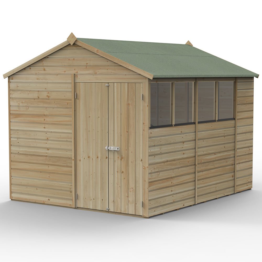 Forest Beckwood 10x8 Apex Shed - elbec garden buildings
