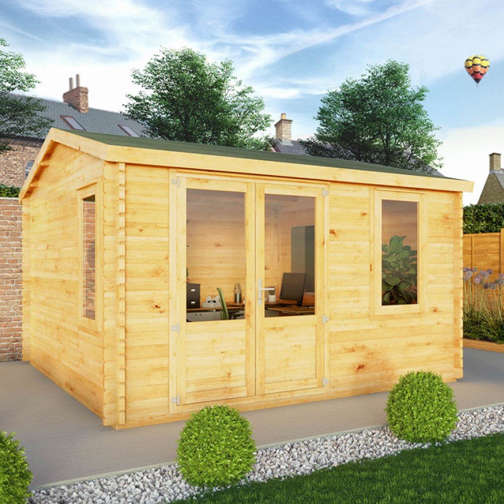 Mercia 4m x4m Home Office Elite 28mm - elbec garden buildings