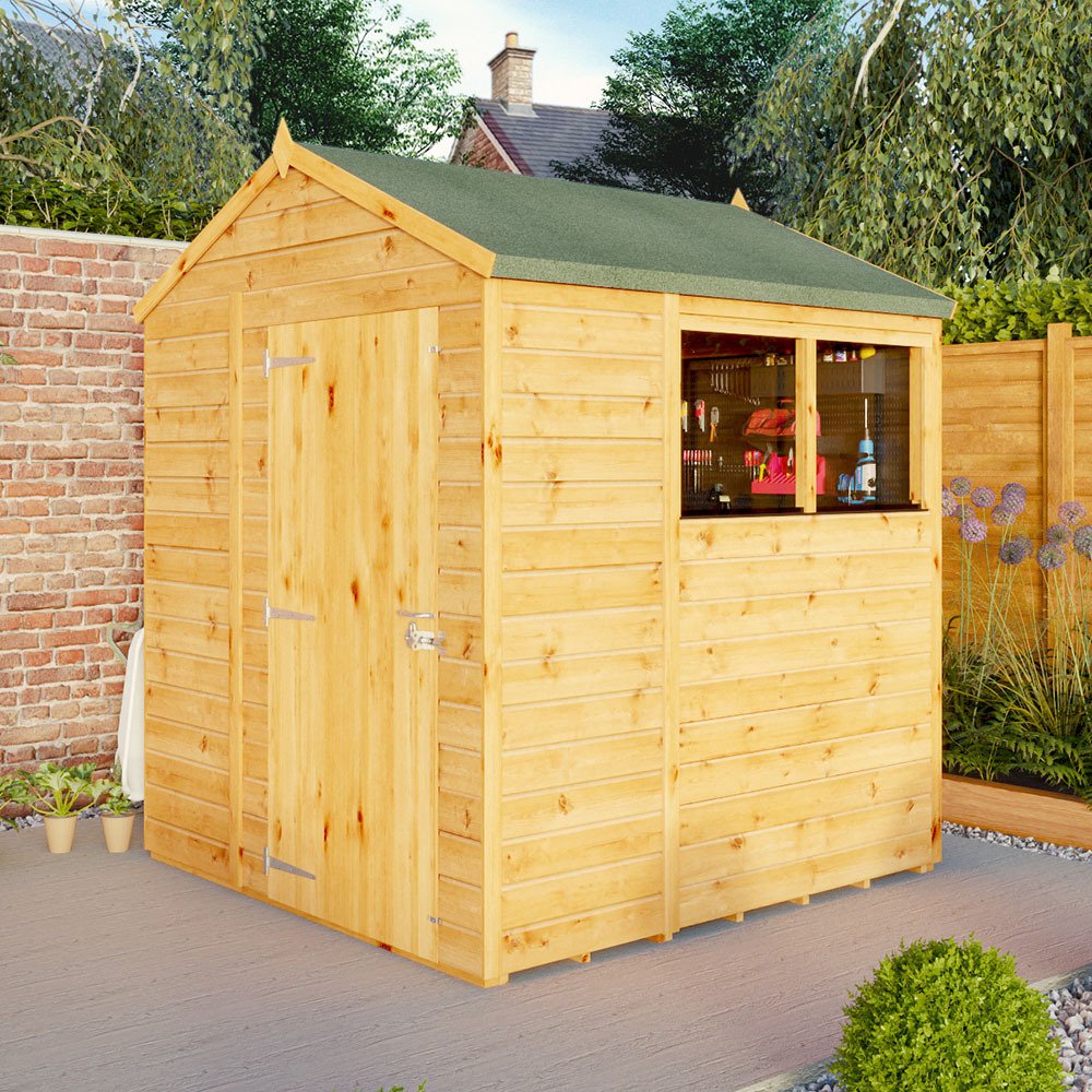 Mercia woodsman shiplap apex 6 x 6 shed elbec garden buildings