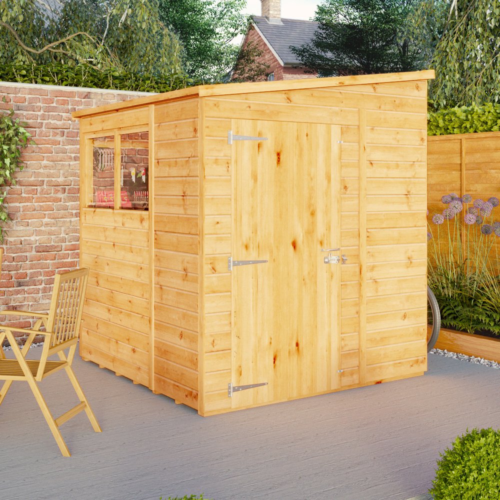 Mercia woodsman shiplap pent 6 x 6 shed elbec garden buildings