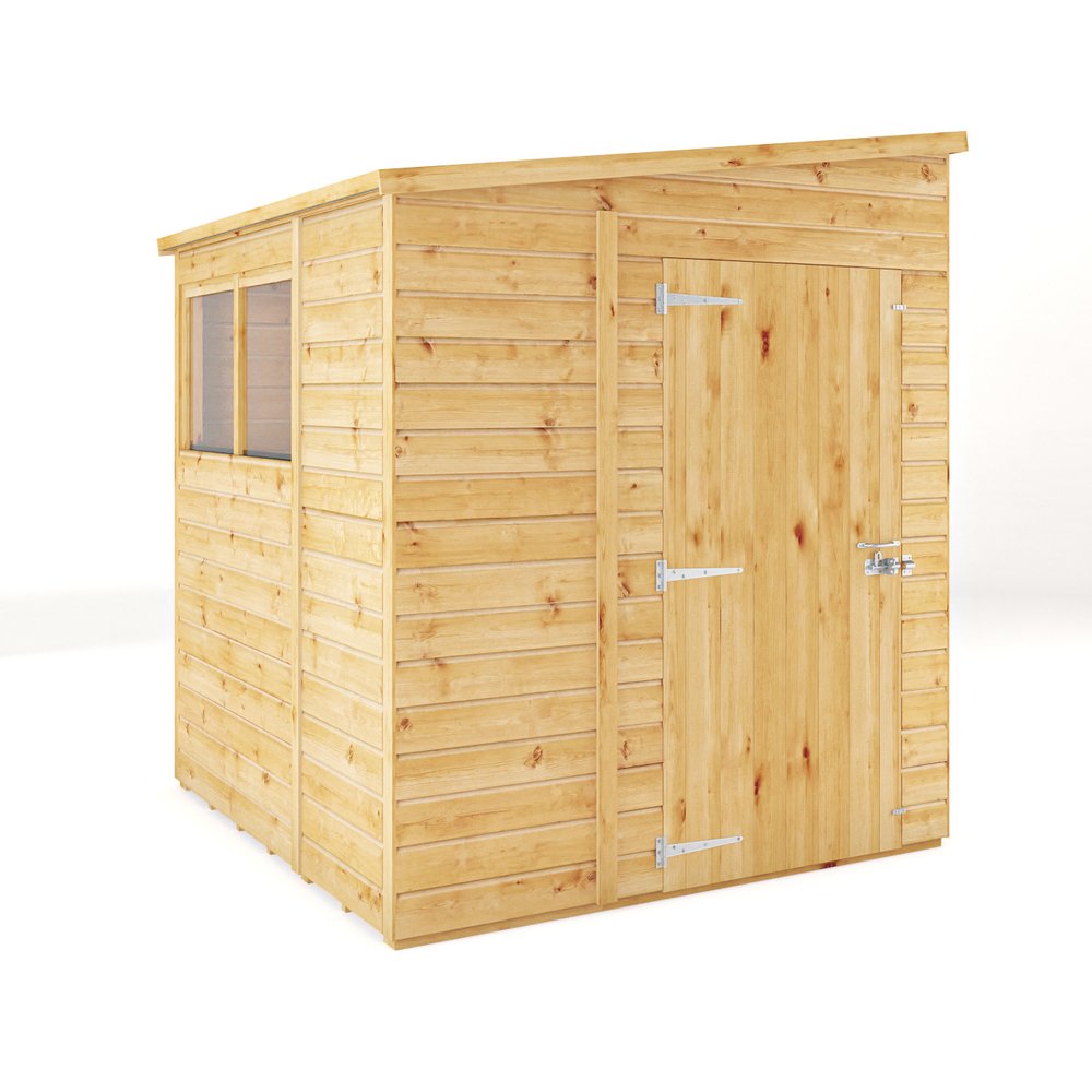 Mercia woodsman shiplap pent 6 x 6 shed elbec garden buildings