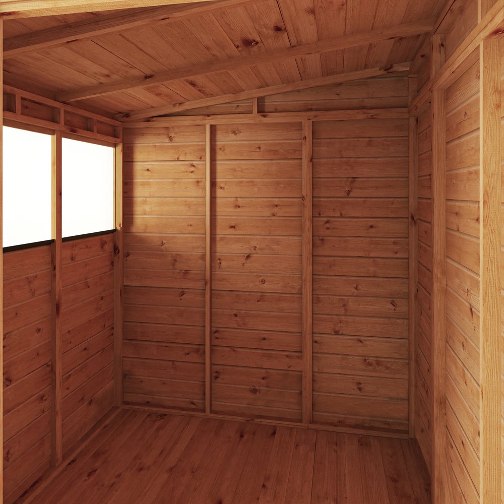 Mercia woodsman shiplap pent 6 x 6 shed elbec garden buildings