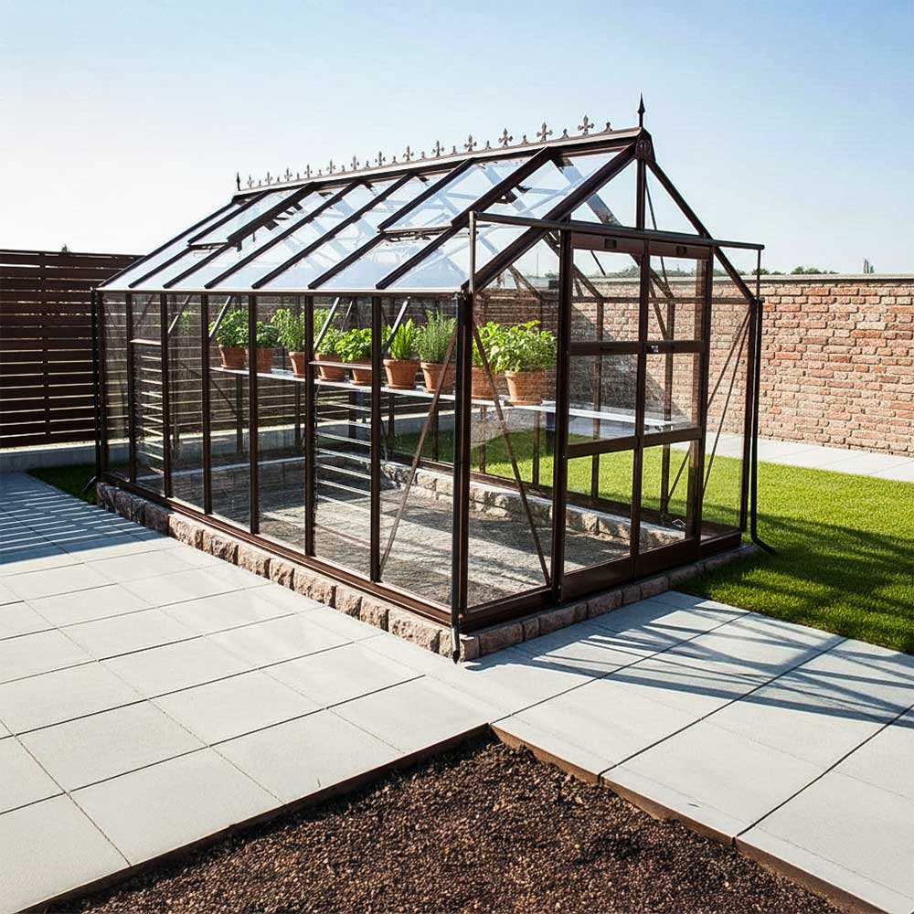 Elite Titan 800 8x14 Greenhouse Package - elbec garden buildings