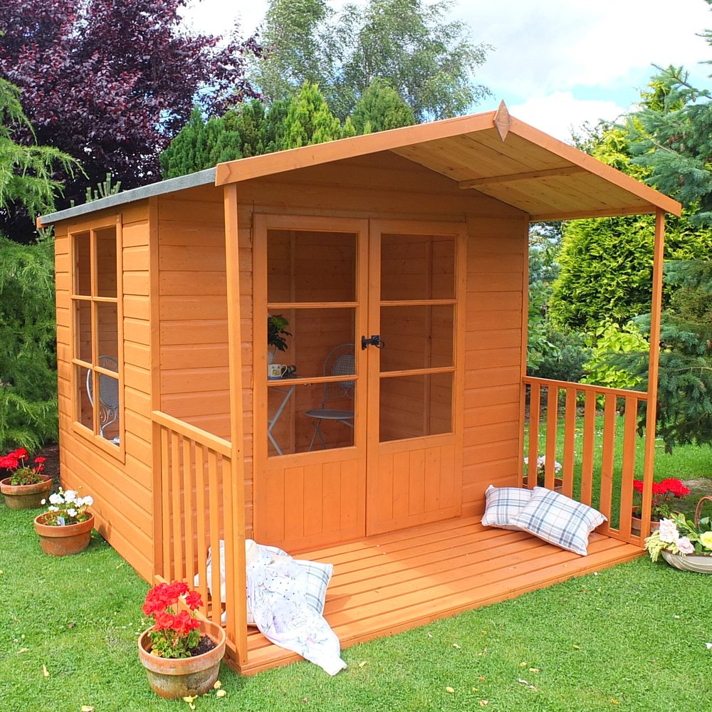 Shire Gold Winton 8 X 11 Summerhouse With Veranda Elbec Garden Buildings shire-gold-winton-8-x-11-summerhouse-with-veranda-elbec-garden-buildings