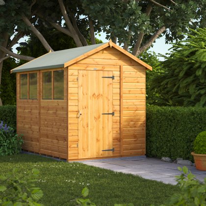 8 x 6 Powersheds Tongue & Groove Apex Wooden Shed 8 x 6 Powersheds Tongue & Groove Apex Wooden Shed