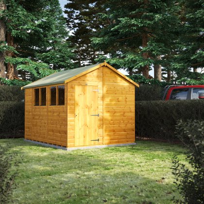10 x 8 Powersheds Tongue & Groove Apex Wooden Shed