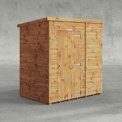 6 x 4 Powersheds Tongue & Groove Windowless Pent Wooden Shed