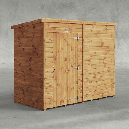 8 x 4 Powersheds Tongue & Groove Windowless Pent Wooden Shed
