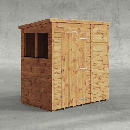 6 x 4 Powersheds Tongue & Groove Pent Wooden Shed