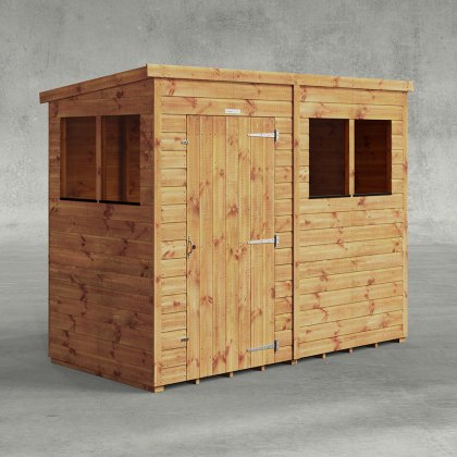 8 x 4 Powersheds Tongue & Groove Pent Wooden Shed