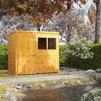 7 x 5 Powersheds Tongue & Groove Pent Wooden Shed
