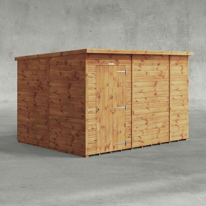 10 x 8 Powersheds Tongue & Groove Windowless Pent Wooden Shed