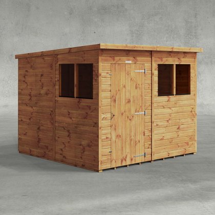 8 x 8 Powersheds Tongue & Groove Pent Wooden Shed 8 x 8 Powersheds Tongue & Groove Pent Wooden Shed