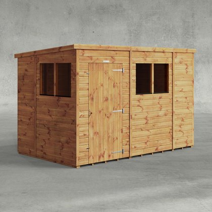 10 x 6 Powersheds Tongue & Groove Pent Wooden Shed