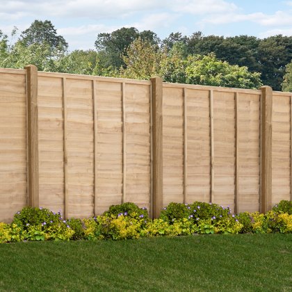 6ft High (1.8m) Forest Signature Lap Fence Panel - Pressure Treated 6ft High (1.8m) Forest Signature Lap Fence Panel - Pressure Treated