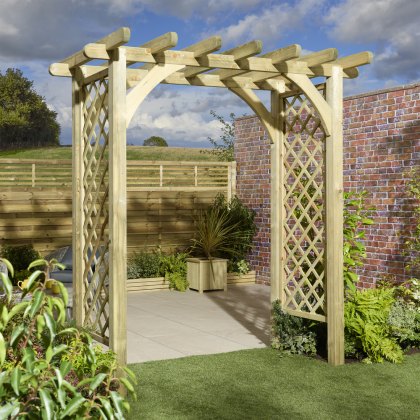 Rowlinson Grand Cheltenham Garden Arch - Pressure Treated