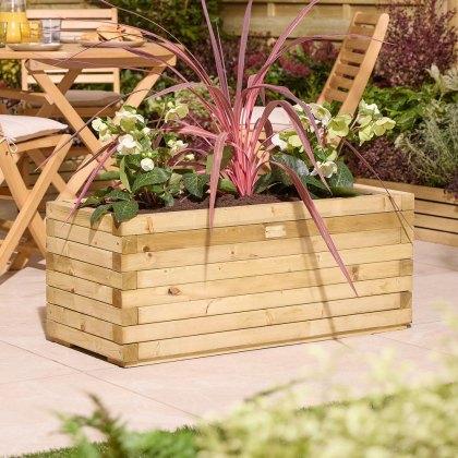3 x 1'4 Rowlinson Premier Patio Rectangular Planter (0.95m x 0.4m)