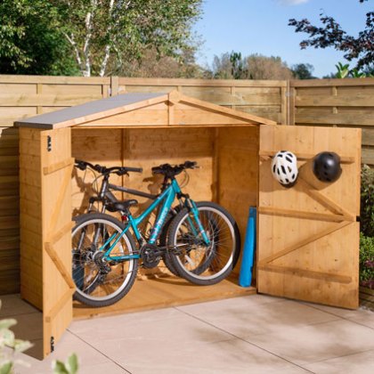 6 x 2'5 Rowlinson Shiplap Apex Wallstore - With Floor