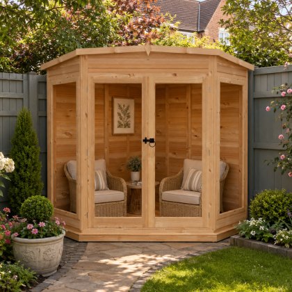 6 x 6 Shire Barclay Corner Summerhouse