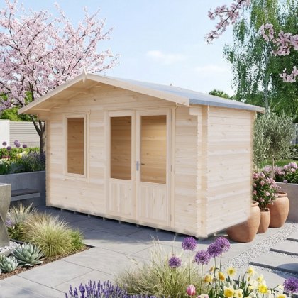 13 x 6G Shire Berryfield Log Cabin in 19mm Logs 13 x 6G Shire Berryfield Log Cabin in 19mm Logs
