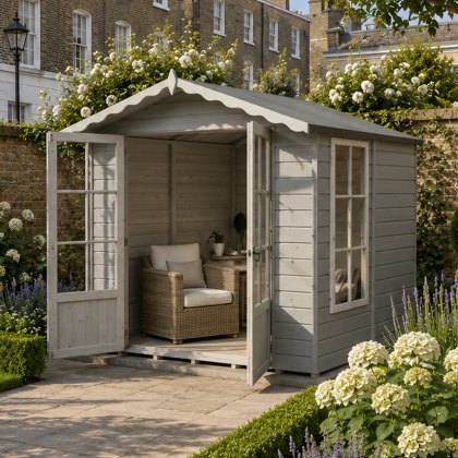 7 x 7 (1.98m x 2.05m) Shire Buckingham Summerhouse 7 x 7 (1.98m x 2.05m) Shire Buckingham Summerhouse