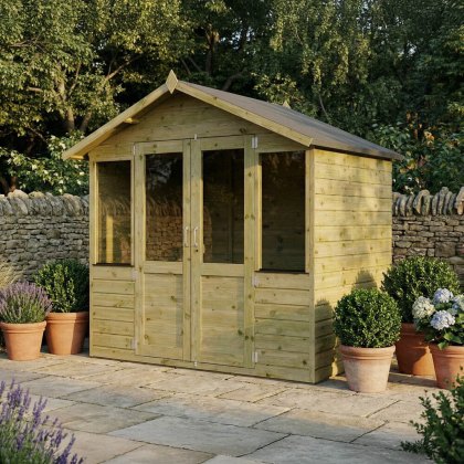 7 x 5 (2.30m x 1.70m) Mercia Shiplap Traditional Summerhouse