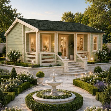 18G x 20 (5.49m x 5.95m) Shire Sherwood Log Cabin (44mm to 70mm Logs) 18G x 20 (5.49m x 5.95m) Shire Sherwood Log Cabin (44mm to 70mm Logs)