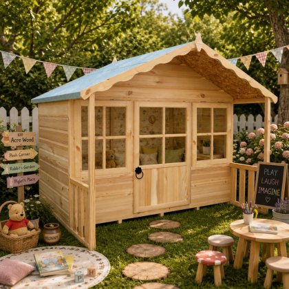 6 x 6 (1.79m x 1.68m) Shire Pixie Playhouse