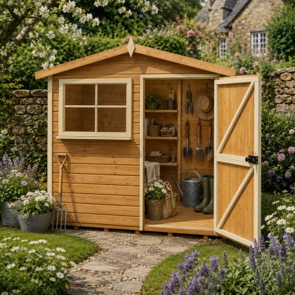 6 x 8 (1.79m x 2.39m) Shire Wroxham Professional Shed