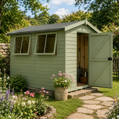 10 x 8 (2.99m x 2.39m) Shire Atlas Professional Apex Shed 10 x 8 (2.99m x 2.39m) Shire Atlas Professional Apex Shed